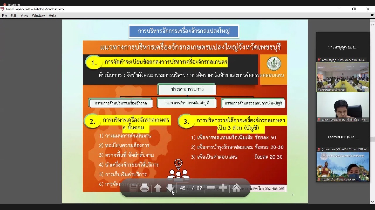 title - ผู้ตรวจราชการกรม ร่วมประชุมติดตามผลการดำเนินงาน/โครงการตามแผนการตรวจราชการและการขับเคลื่อนแบบบูรณาการในระดับพื้นที่ของผู้ตรวจราชการกระทรวงเกษตรและสหกรณ์ ประจำปีงบประมาณ พ.ศ. 2565 รอบที่ 2 เขตตรวจราชการที่ 4 จังหวัดเพชรบุรี ผ่านระบบการประชุมทางไกลออนไลน์ Application Zoom